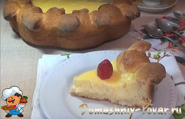 Татарский пирог сметанник