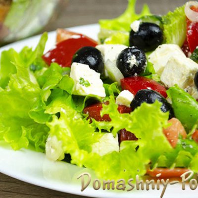 Греческий салат на сайте Домашний повар
