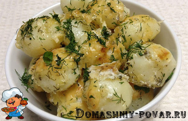 Картофель под сметанным соусом