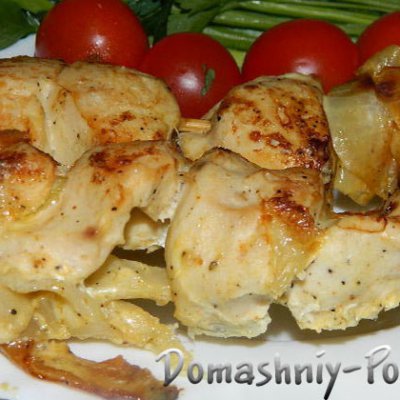 Как приготовить шашлык из курицы в духовке на сайте Домашний повар | Сайт кулинарных рецептов