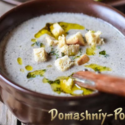грибной крем суп из шампиньонов со сливками на сайте Домашний повар