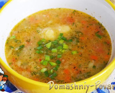 Пшеничный суп на сайте Домашний повар