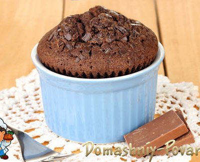 Шоколадный кекс в микроволновке на сайте Домашний повар