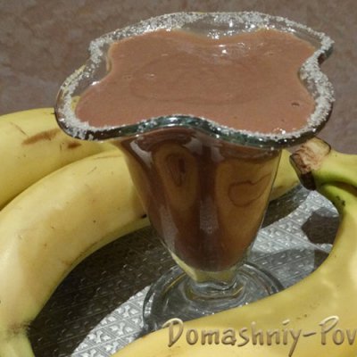 Банановый коктейль с молоком в блендере рецепт с какао на сайте Домашний повар