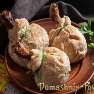 Куриные голени в слоеном тесте в духовке рецепт с фото на сайте Домашний повар