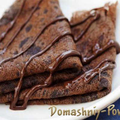Шоколадные блинчики на молоке с какао рецепт с фото на сайте Домашний повар