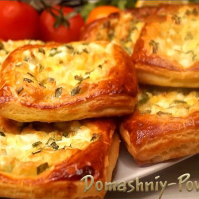 Ленивые пирожки с зеленым луком и яйцом, рецепт на сайте Домашний повар