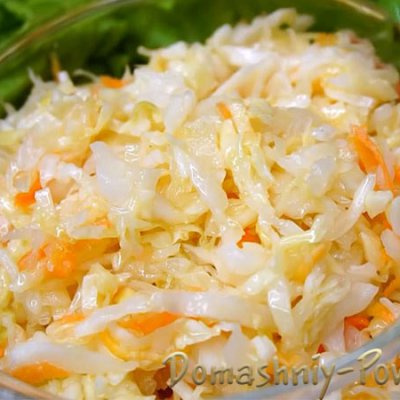 Салат из свежей капусты и моркови с уксусом рецепт как в столовой на сайте Домашний повар