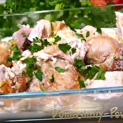 Курица в молочном соусе: рецепт с чесноком в духовке на сайте Домашний повар