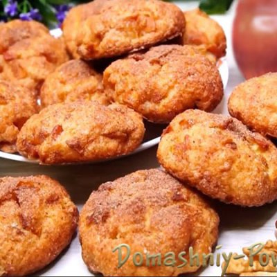 Творожное печенье с яблоками и корицей, рецепт с фото на сайте Домашний повар