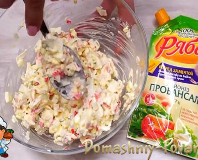 Салат с крабовыми палочками без риса и кукурузы, рецепт