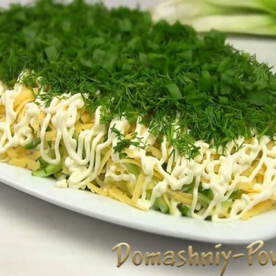 Селедка под зеленой шубой рецепт салата на сайте Домашний повар
