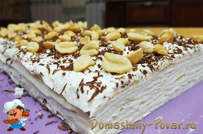 Сладкий торт из лаваша без выпечки - рецепт с пошаговыми фото